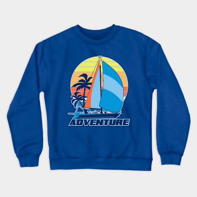 SET YOUR SAIL Crewneck Sweatshirt by beanbeardy